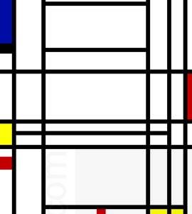 Piet Mondrian Composition 10